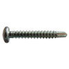 Self-Drilling Screw, #6 x 1 in, Zinc Plated Steel Pan Head Phillips Drive, 100 PK