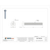 #10-32 x 1-1-2 in Phillips Pan Machine Screw, Zinc Plated Steel, 100 PK  U24522.019.0151