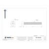 #10-32 x 1-1-2 in Phillips Pan Machine Screw, Zinc Plated Steel, 100 PK  U24522.019.0151