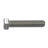 #10-32 x 1/2 in Hex Hex Machine Screw, Plain 18-8 Stainless Steel, 100 PK