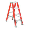 Louisville 4 ft Fiberglass Twin Stepladder, 300 lb Capacity FM1504