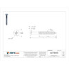 Wood Screw, #12, 2 in, Zinc Plated Steel Flat Head Phillips Drive, 100 PK  U25120.021.0200