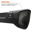 ODIN, Safety Glasses, Uncoated, Gray Lens, Black Frame, Full-Frame, Polarized  ODIN-PZ