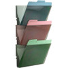 Officemate Wall Pocket,Letter,Smoke,7 In H,PK3 21421