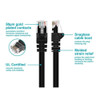 Monoprice Patch Cord,Cat 5e,Booted,Black,100 ft. 2164