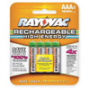 Rayovac Precharged Recharg. Battery,AAA,NiMh,PK4 LD7244