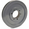 1-2 in to 1-5-8 in Quick Detachable Bushed Bore 1 Groove V-Belt Pulley 6 in OD  3V601