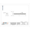 #6-32 x 1-1-2 in Phillips Pan Machine Screw, Zinc Plated Steel, 100 PK  U24522.013.0150