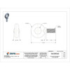 Eye Bolt With Shoulder, 1-1-2"-6, 3-1-2 in Shank, 2-1-2 in ID, Steel, Plain  K2034