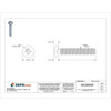 #8-32 x 1 in Phillips Pan Machine Screw, Zinc Plated Steel, 100 PK  U24522.016.0100