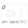 Flat Washer, For Screw Size 3-4" ,Nylon Plain Finish, 10 PK  17W10570