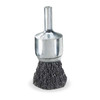Weiler Crimped Wire End Wire Brush, Steel, 1" 90188
