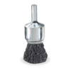 Weiler Crimped Wire End Wire Brush, Steel, 1" 90188