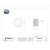 Hex Nut, 3-4"-16, Steel, Grade 5, Zinc Plated, 41-64 in Ht, 20 PK  N01330.075.0002