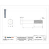 Grade 8, 3-8"-24 Hex Head Cap Screw, Zinc Yellow Steel, 2-1-4 in L, 25 PK  N04360.037.0225