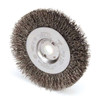Weiler Crimped Wire Wheel Wire Brush, Threaded Arbor 93118