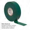 Vinyl Electrical Tape, 35, Scotch, 3-4 in W x 66 ft L, 7 mil thick, Green  10851