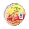 Vinyl Electrical Tape, 35, Scotch, 3/4 in W x 66 ft L, 7 mil thick, Orange