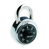 Master Lock Combination Padlock,Center,Silver 1500DWWG