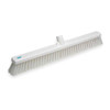 24 in Sweep Face Broom Head, Soft/Stiff Combination, Synthetic, White