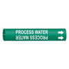 Brady Pipe Mrkr,Process Watr,13/16in H,4/5in W 4113-A