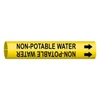 Brady Pipe Mrkr,Non-Potable Water,3/4to1-3/8In, 4102-A 4102-A
