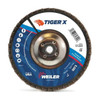 Weiler Flap Disc,4-1/2 in.x60Grit,7/8,13000 RPM 98924