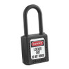 Lockout Padlock, Keyed Different, Thermoplastic, Yellow, 1 1-2 in Shackle Height  406YLW