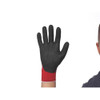 North Coated Gloves, PVC, Sandy, 3-4 Dip, 4 Abrasion Level, Red, L 1 PR NF11X-9L