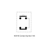Square D ControlStation,Feed-Thru,2Buttons,Blk-Rd 9001BG201