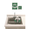 Haws Plumbed Eyewash, Counter Mount, Plumbed, 17 in H., 8 1/6 in W 7610