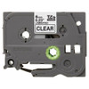 Brother Label-Ribbon Cartridge, Clear, Gloss, 1-4 in W TZE111G