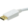 Monoprice CPU Cord,  Displayport-VGA, 3ft, White 6018