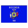Annin Flagmakers Wisconsin State Flag,3x5 Ft 145960