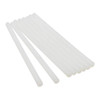 Hot Melt Adhesive, Clear, 5/8 in Dia, 10 in L, 60 sec Begins to Harden, 53 PK