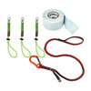 Ergodyne Lanyard Kit,SS,Carabiner/Snap Hardware 3182