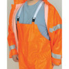 Rainsuit with Detachable Hood, PVC, 0.35 mil Thick, Detachable, Orange, L  2013RL