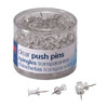 Officemate Push Pins,1/2in,Clear,PK1200 35711