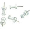 Officemate Push Pins,1-2in,Clear,PK1200 35711