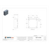1-4 Turn Latch Electrical Enclosures, 16 in H, 6 in D, 16 in W, 1, Steel  N1C161606WW