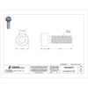 M5-0.80 Socket Head Cap Screw, Socket, Black Oxide Steel, 16 mm Length, 100 PK  M07000.050.0016