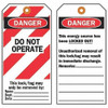 Brady Danger Tag,5-3-4 x 3 In,Cardstock,PK25, 65451 65451