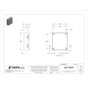 Flush Slotted Latch Electrical Enclosures, 14 in H, 4 in D, 12 in W, 1, Steel  A14N124