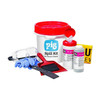 Spill Kit, 35 oz Volume Absorbed per Kit, 3 1/2 gal Capacity, Bucket, White, 9
