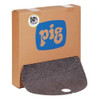 Pig Sorbent Pad, 7 gal, 22 in Dia., Universal, Gray, Polypropylene MAT208