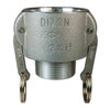 Dixon Coupler,2 x 1-1/2 In,250 psi,Aluminum 2015-B-AL