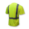 Radians T-Shirt, Type R Class 2, R, Birdseye Mesh, Hi-Vis Green, 2X ST11-2PGS-2X