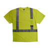 Radians T-Shirt, Type R Class 2, R, Birdseye Mesh, Hi-Vis Green, 3X ST11-2PGS-3X