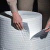Pig Sorbent Roll, 16 gal, 15 in x 150 ft, Oil, White, Polypropylene MAT446