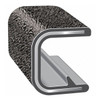 Trim-Lok Edge Trim, 25 ft L,Black, PVC, 1/4 in W 75B3X1/16-25